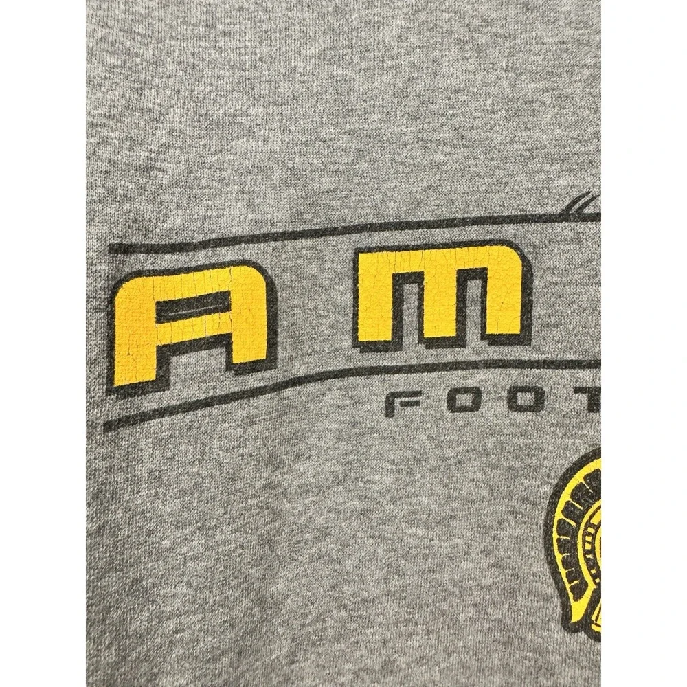 Vintage Nike Amity Football Center Swoosh Gray Men's Hoodie Sz M Pullover
